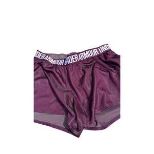 Under Armour Womens M Tech Play Up Shorts Medium Maroon Dark Purple Gym Workout